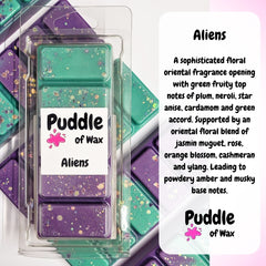 Aliens Wax Melt Scent Description