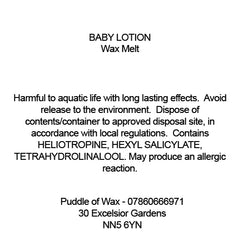 Baby Lotion Wax Melts