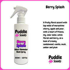 Berry Splash Odour Eliminator Room Spray Scent Description