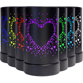 Black Hearts Colour Changing Electric Burner