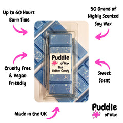 Blue Cotton Candy Wax Melts