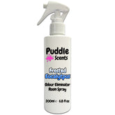 Frosted Eucalyptus room spray bottle by Puddle Scents on a white background