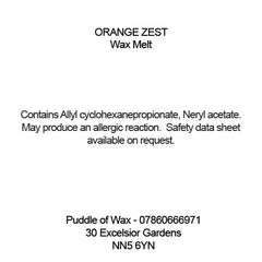 Orange Zest Wax Melts