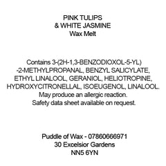 Pink Tulips & White Jasmine Wax Melts