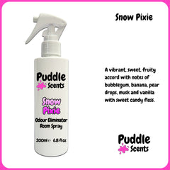 Snow Pixie Odour Eliminator Room Spray Scent Description