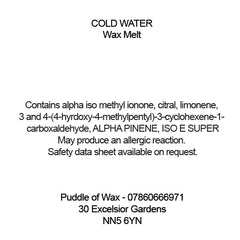 Cold Water Wax Melts