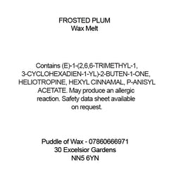 Frosted Plum Wax Melts