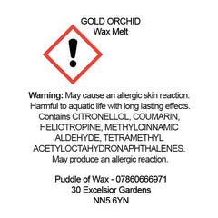 Gold Orchid Wax Melts