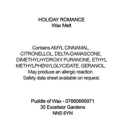 Holiday Romance Wax Melts