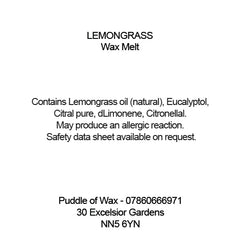 Lemongrass Wax Melts