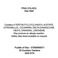 Pina Colada Wax Melts