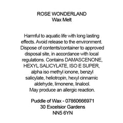 Rose Wonderland Wax Melts
