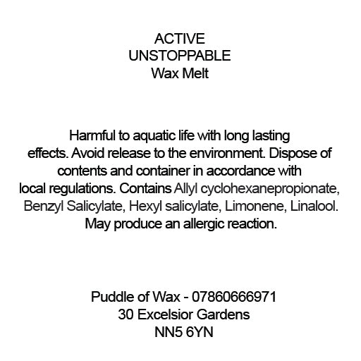 Active Unstoppable Wax Melt CLP