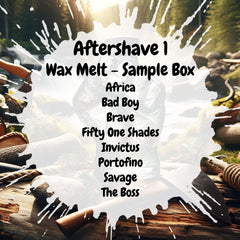 Aftershave 1 Wax Melt Sample Box