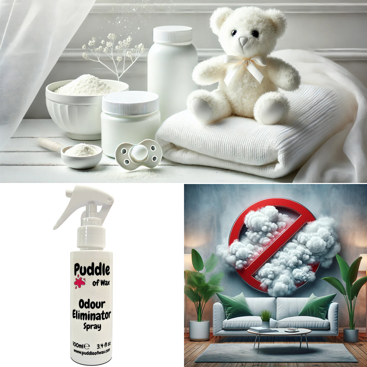 Baby Powder Odour Eliminator Spray