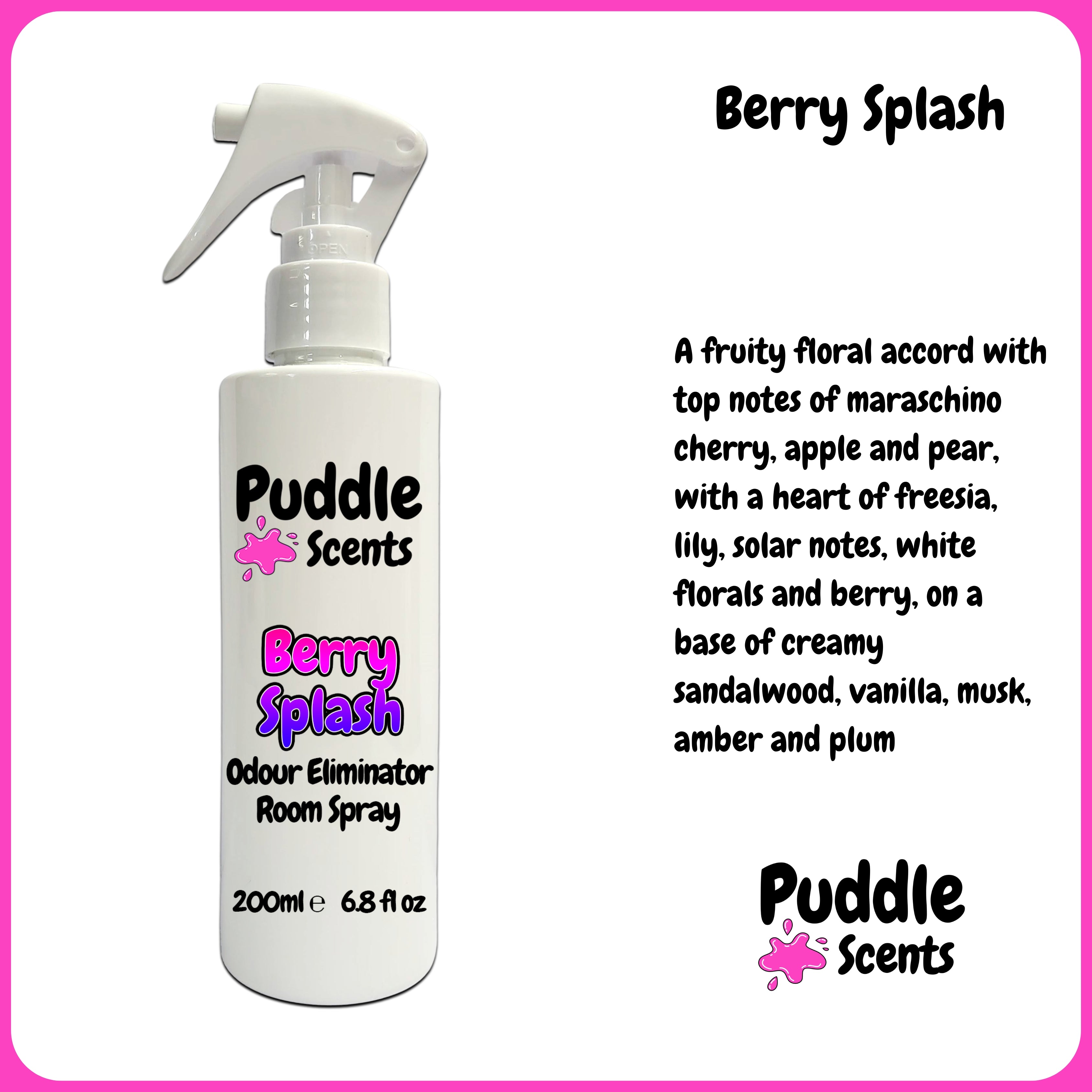 Berry Splash Odour Eliminator Room Spray Scent Description