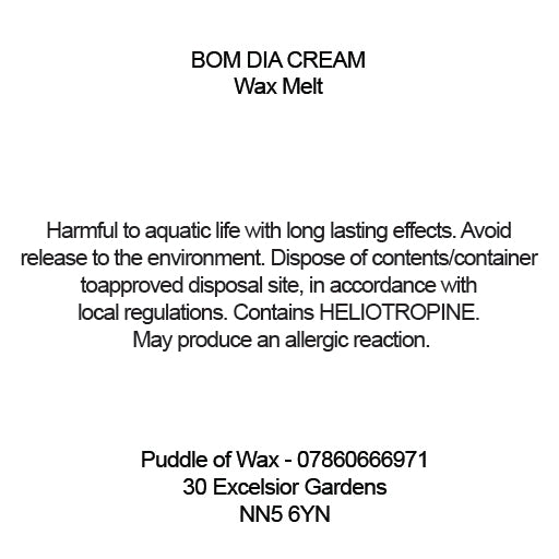 Bom Dia Cream Wax Melts