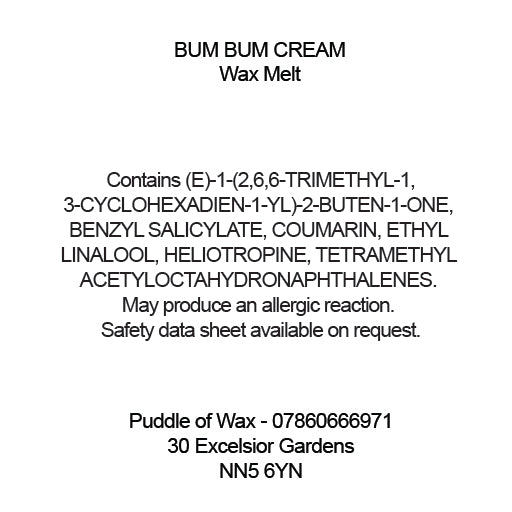 Bum Bum Cream Wax Melts