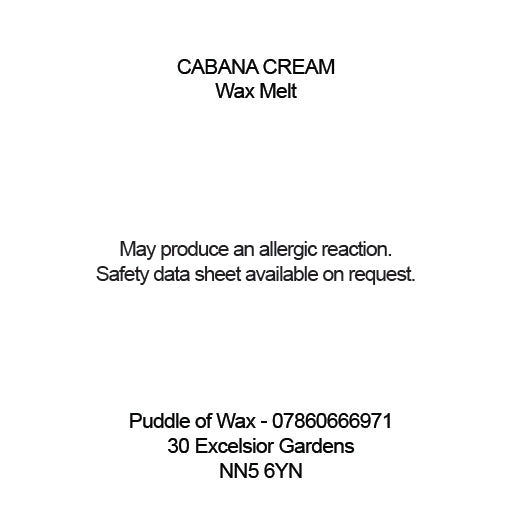 Cabana Cream Wax Melts