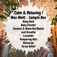 Calm & Relaxing 1 Wax Melt Sample Box