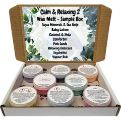 Calm & Relaxing 2 Wax Melt Sample Box