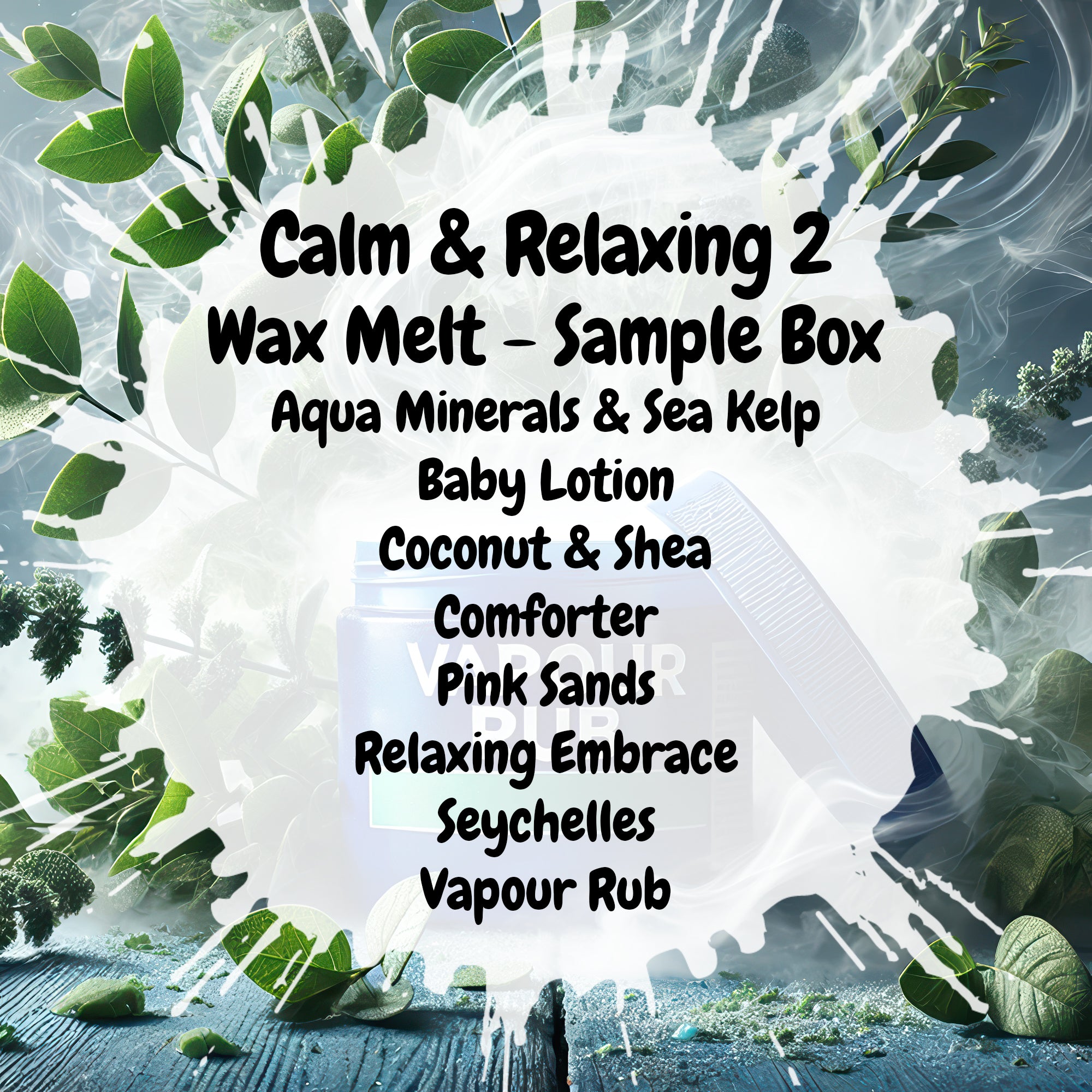 Calm & Relaxing 2 Wax Melt Sample Box