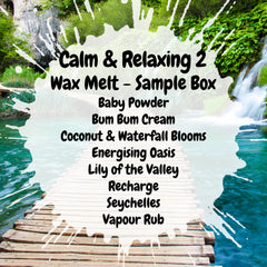 Calm & Relaxing 2 Wax Melt Sample Box