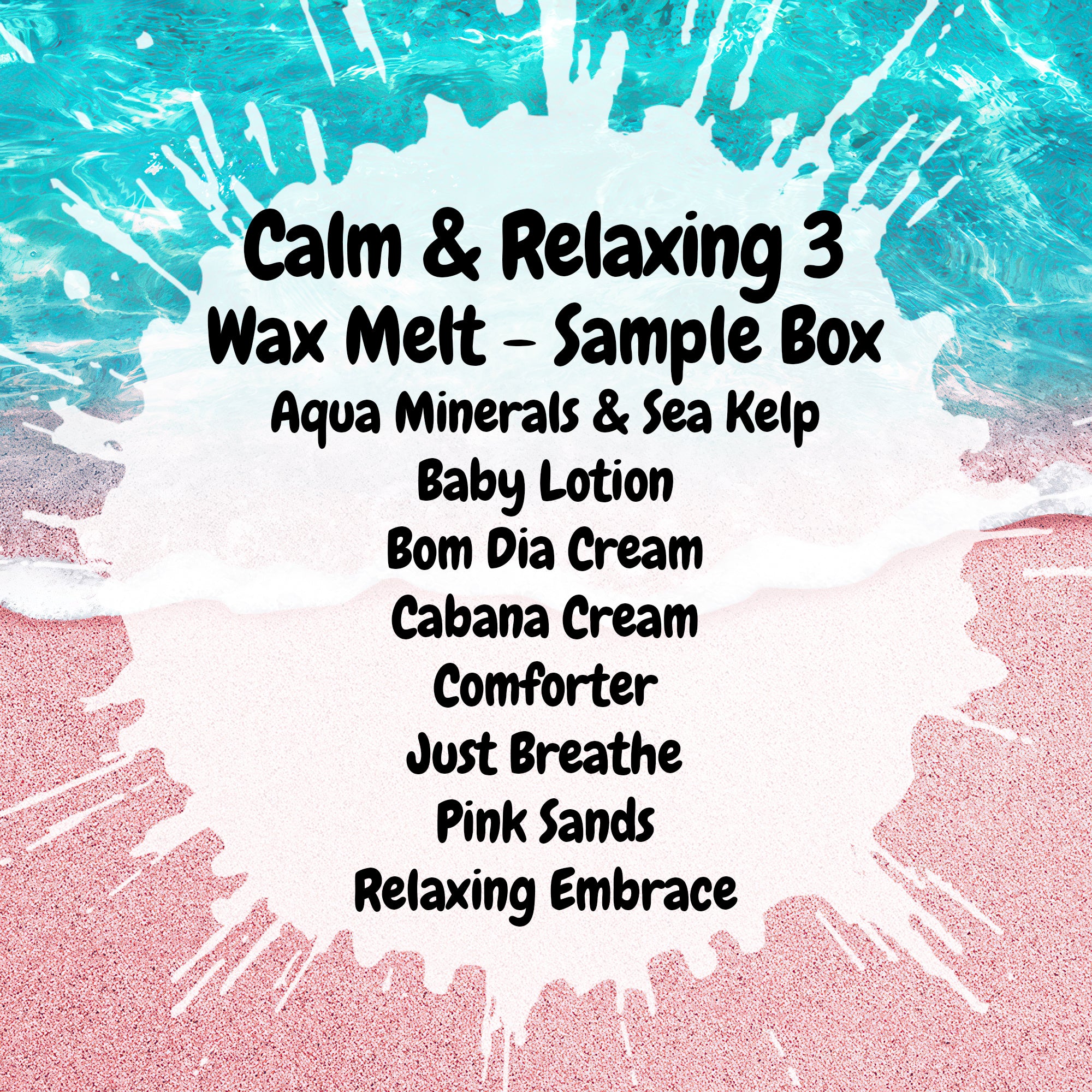 Calm & Relaxing 3 Wax Melt Sample Box