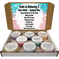 Calm & Relaxing 3 Wax Melt Sample Box