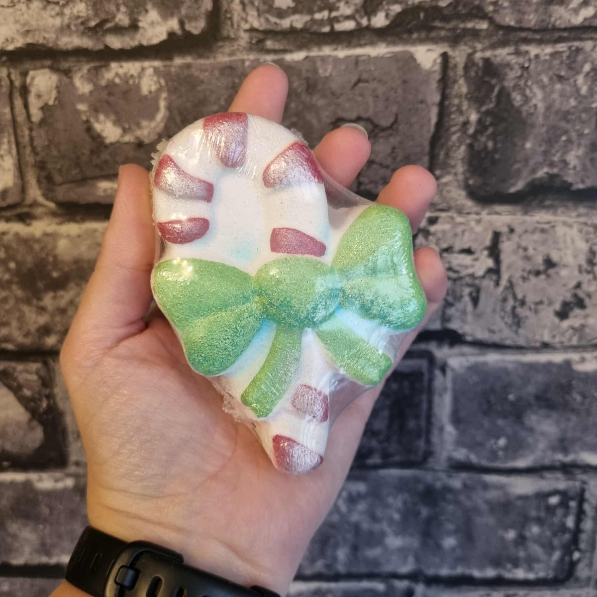 Candy Cane Bath Bomb