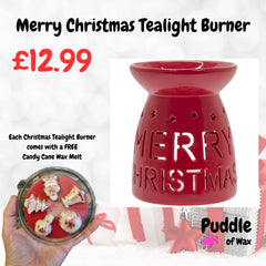 Red Merry Christmas Burner