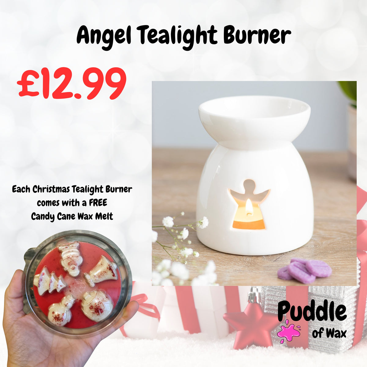 Angel Cut Out Tealight Burner