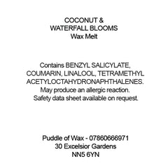 Coconut & Waterfall Blooms Wax Melts