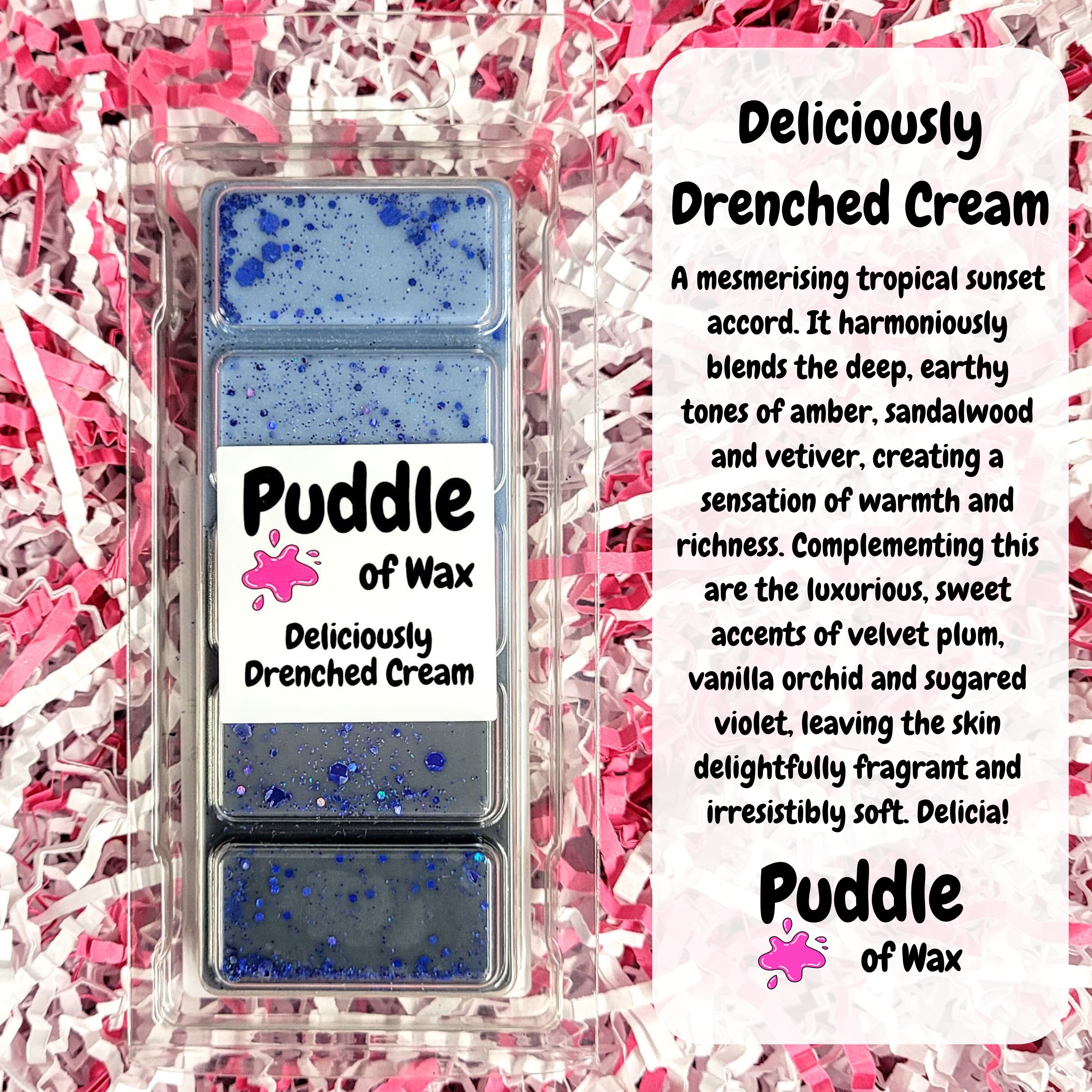 Deliciously Drenched Cream Wax Melts