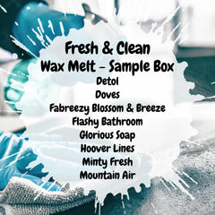 Fresh & Clean Wax Melt Sample Box