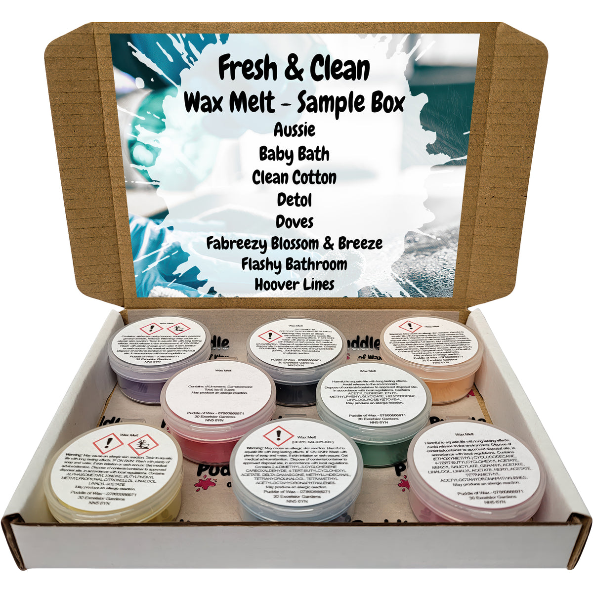Fresh & Clean Wax Melt Sample Box