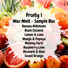 Fruity 1 Wax Melt Sample Box