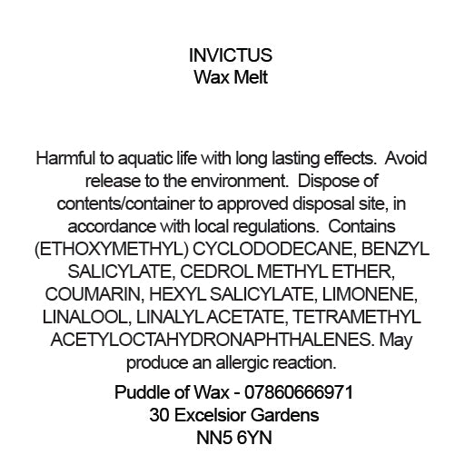 Invictus Wax Melts