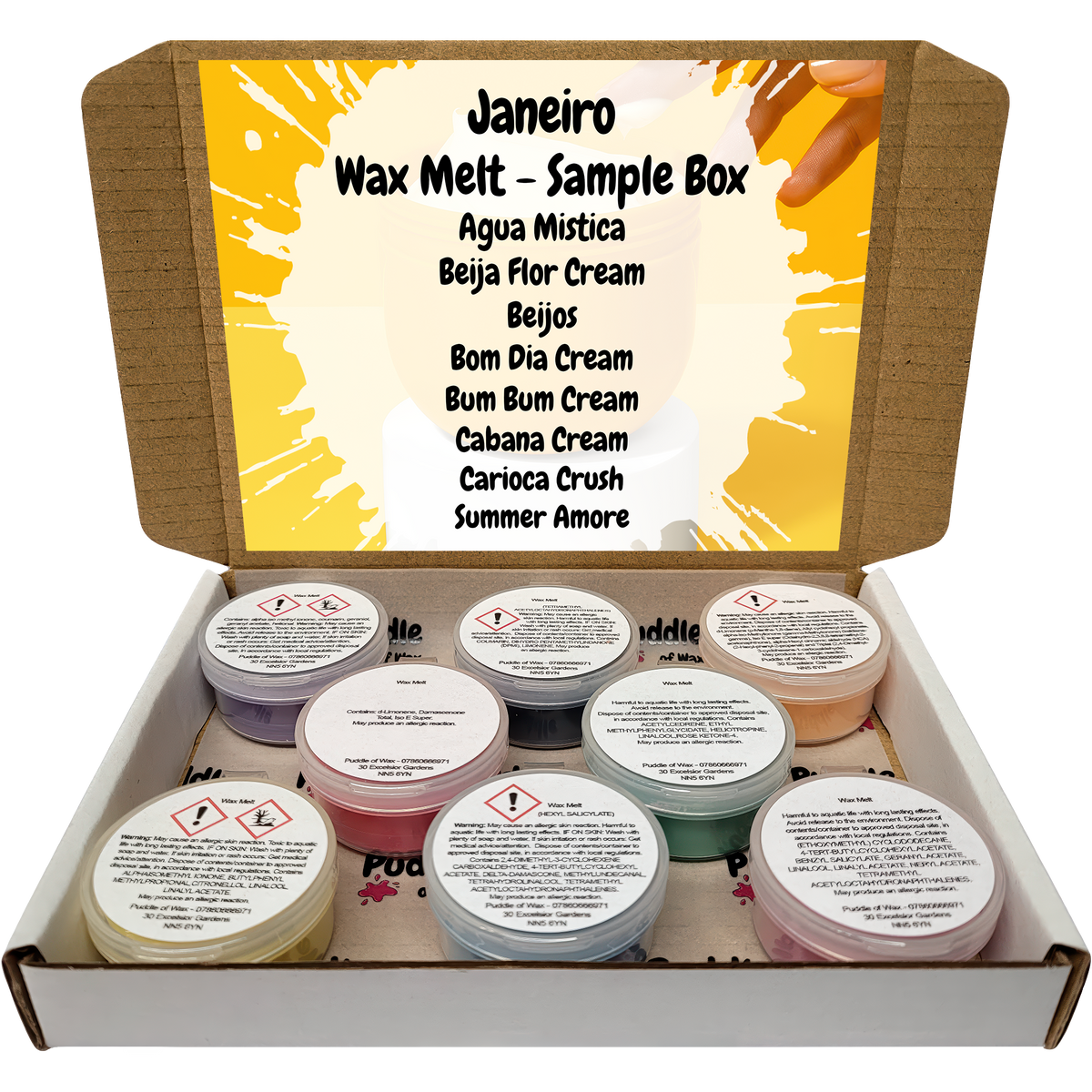Janeiro Wax Melt Sample Box