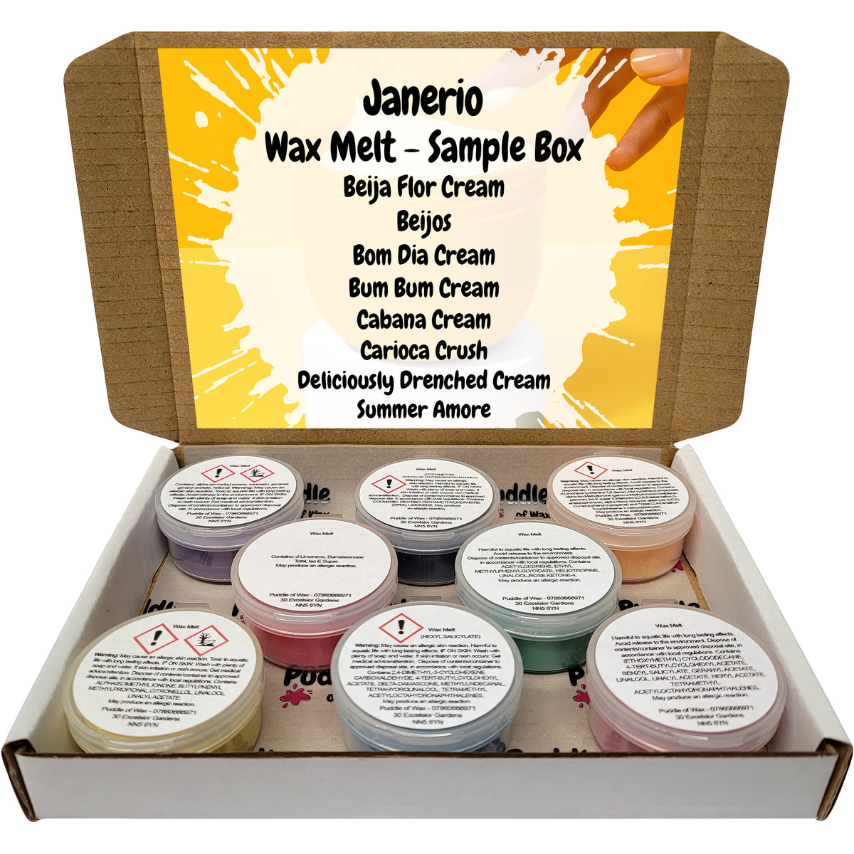 Janeiro Wax Melt Sample Box