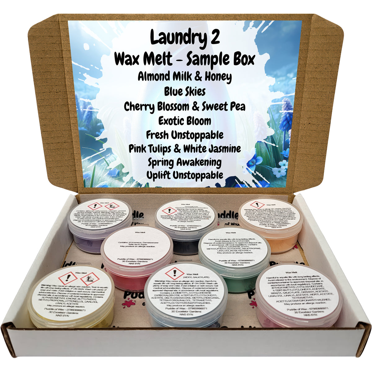 Laundry 2 Wax Melt Sample Box