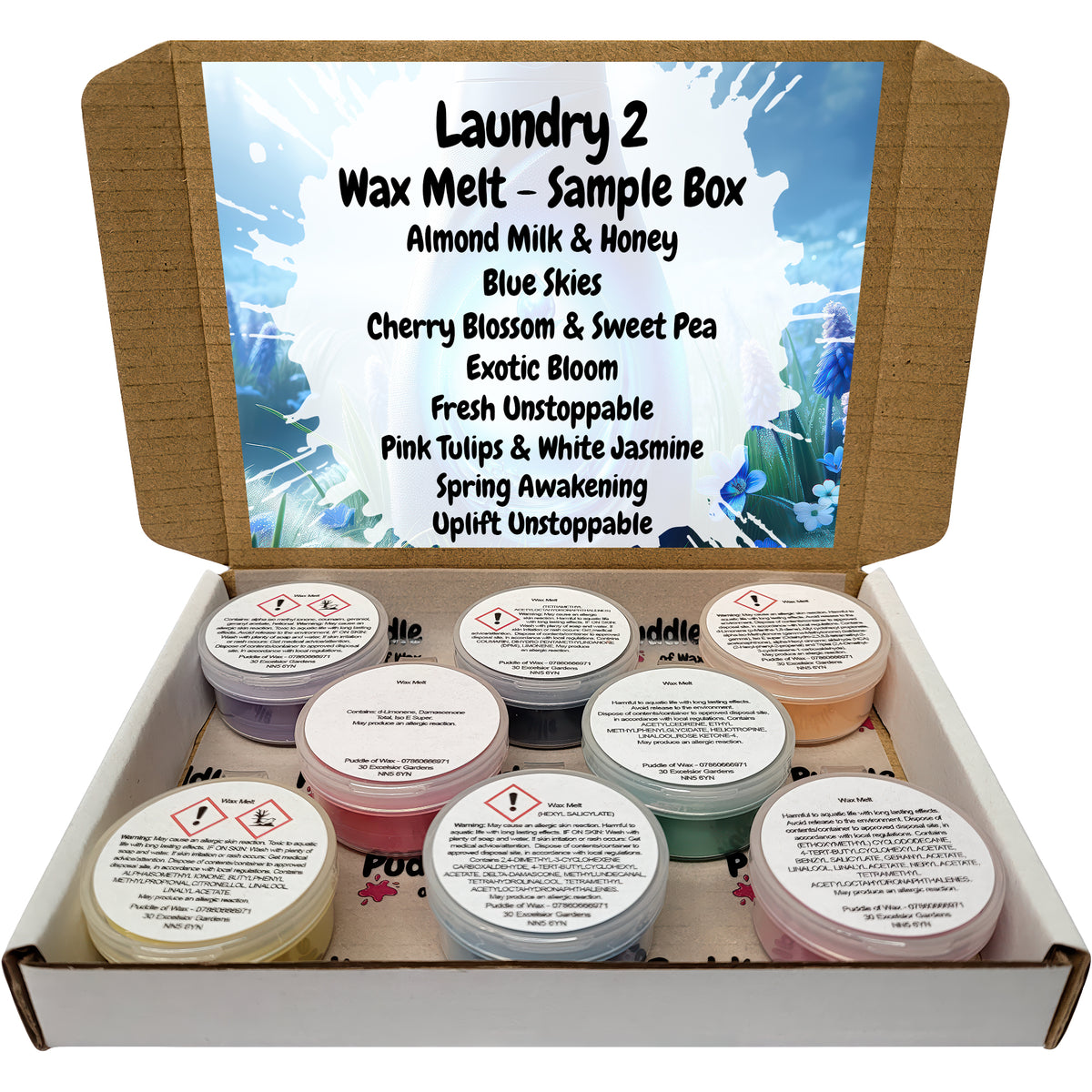 Laundry 2 Wax Melt Sample Box