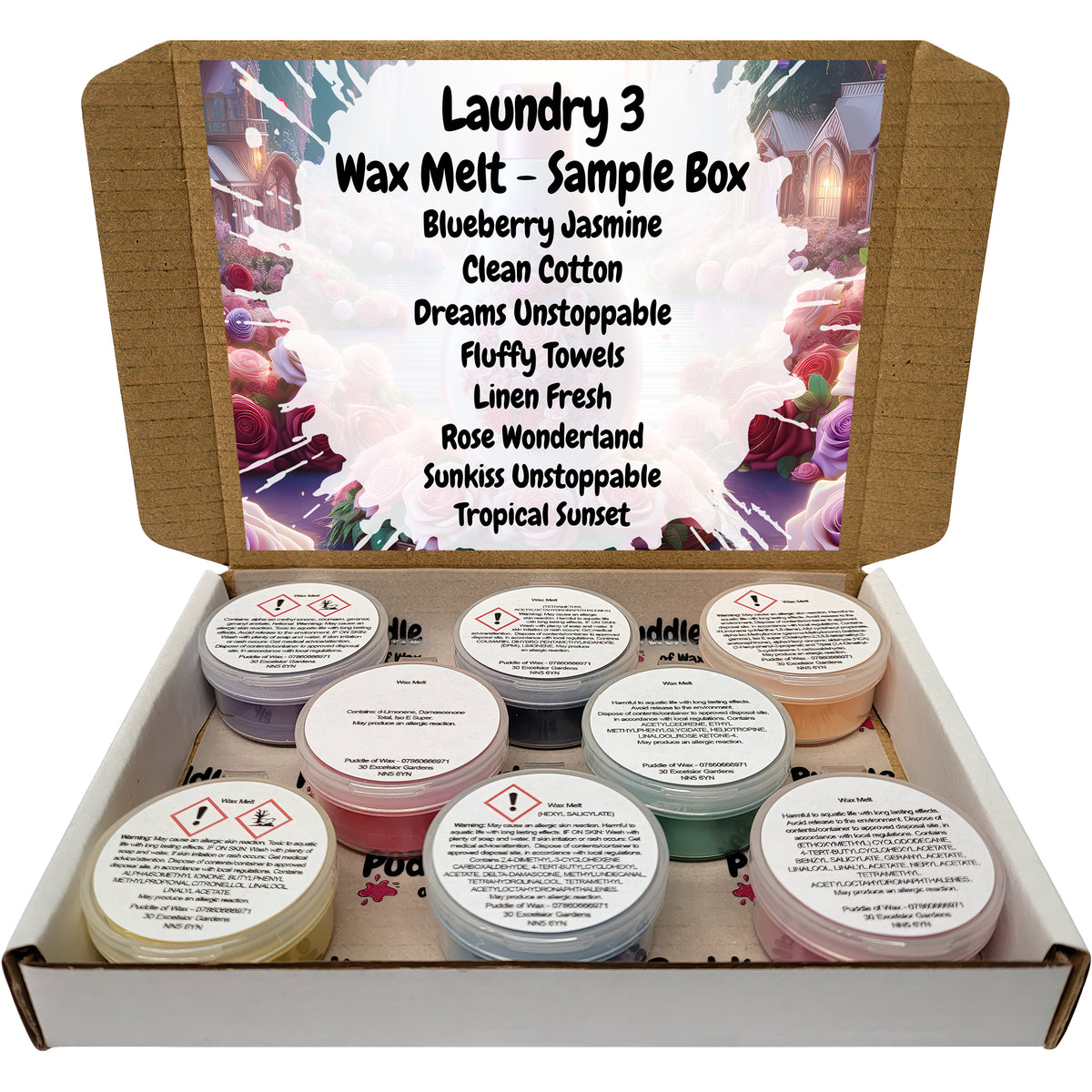 Laundry 3 Wax Melt Sample Box