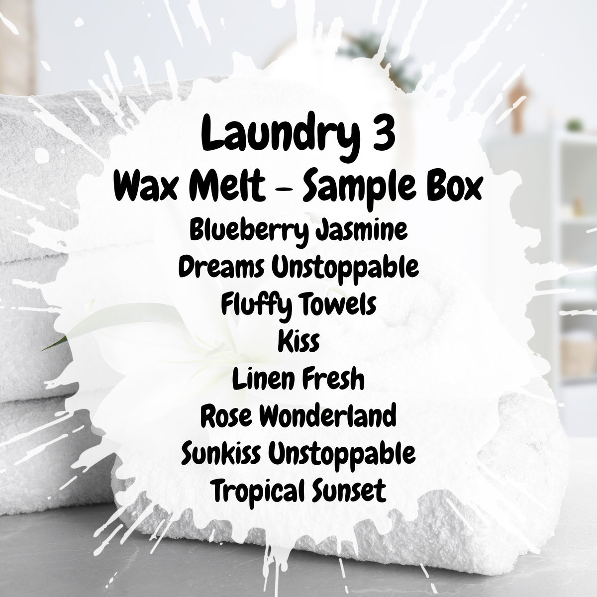 Laundry 3 Wax Melt Sample Box