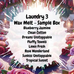 Laundry 3 Wax Melt Sample Box