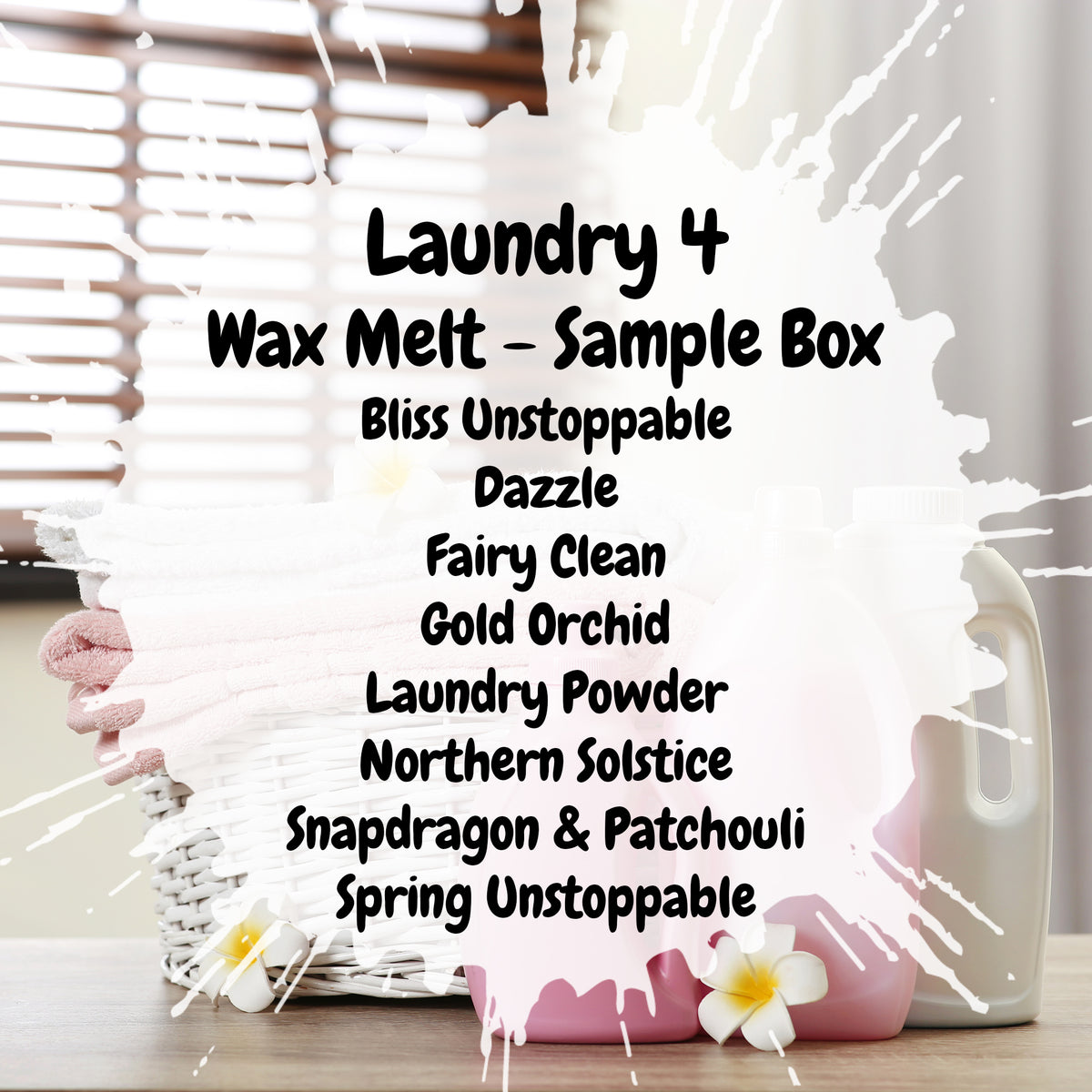 Laundry 4 Wax Melt Sample Box