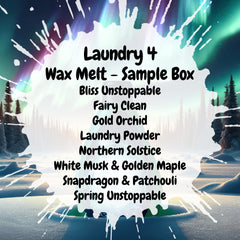 Laundry 4 Wax Melt Sample Box