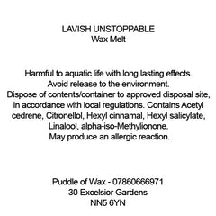 Lavish Unstoppable Wax Melts