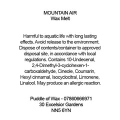 Mountain Air Wax Melts