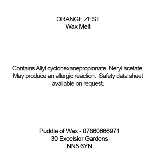 Orange Zest Wax Melts
